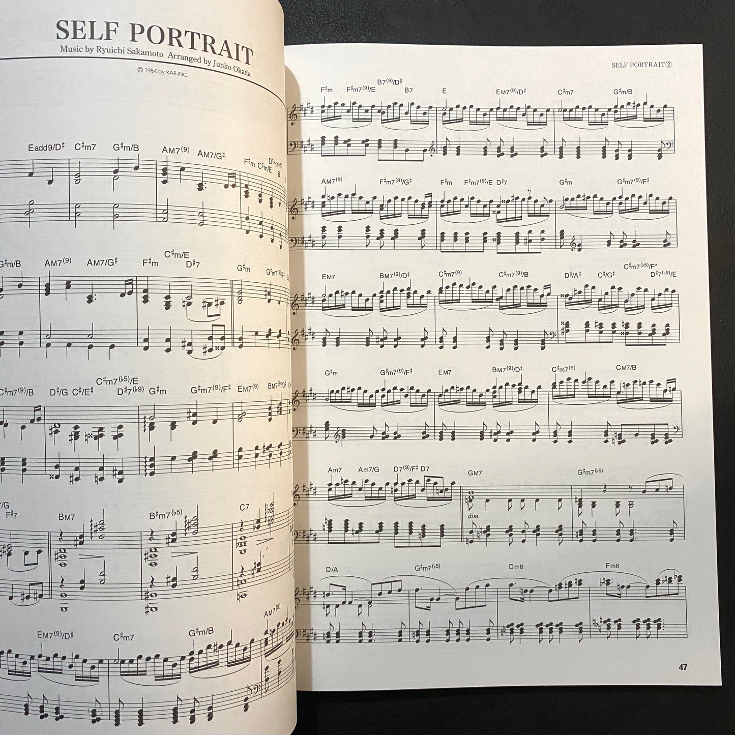 Ryuichi Sakamoto - Piano Score