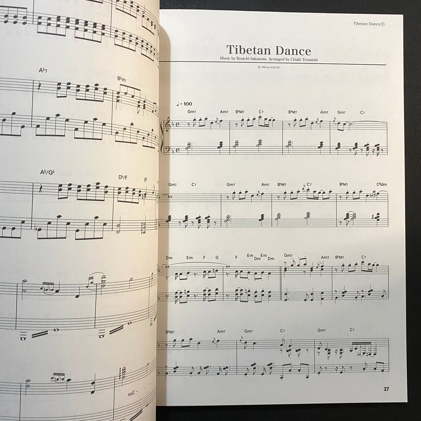 Ryuichi Sakamoto - Piano Score