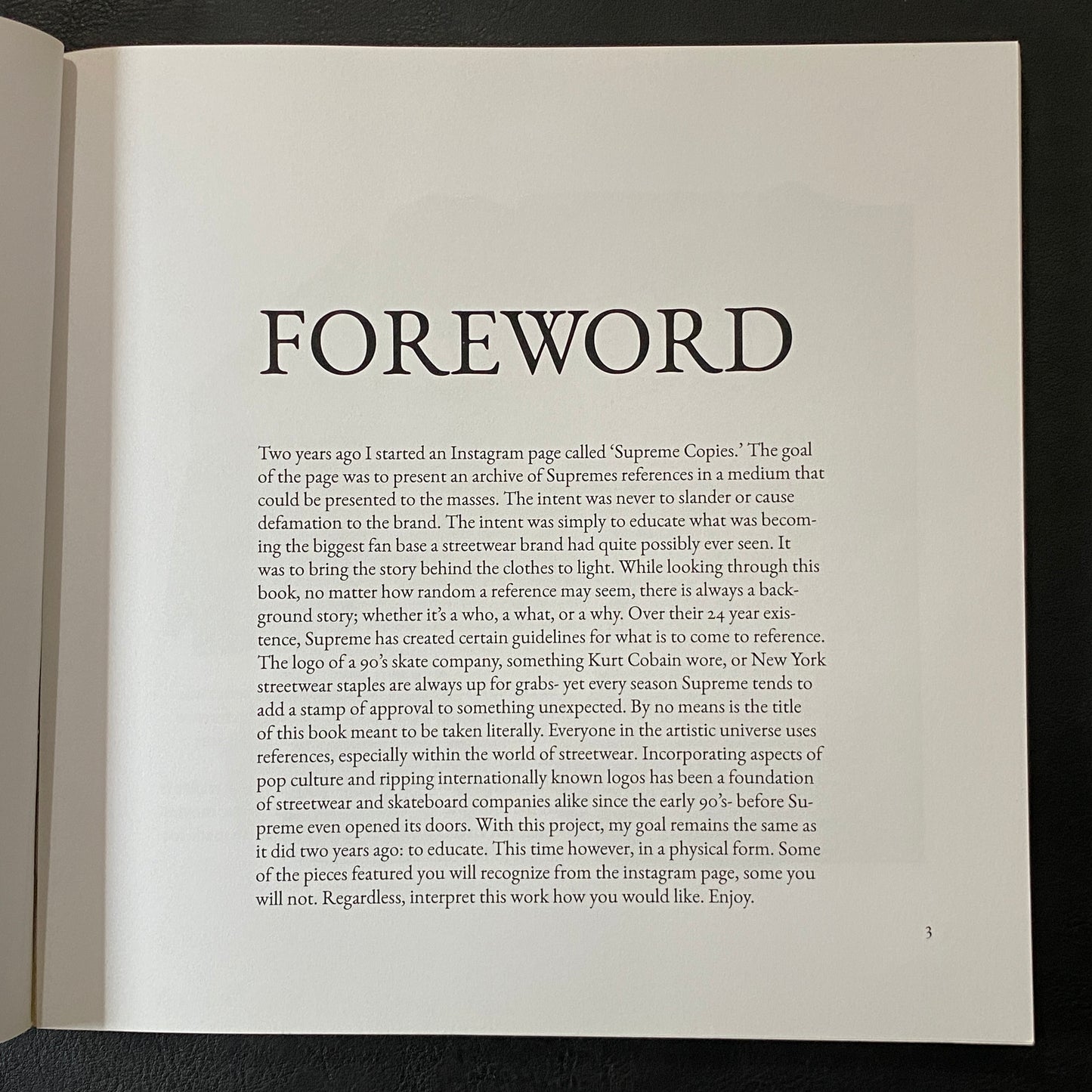 SUPREME COPIES (ZINE)