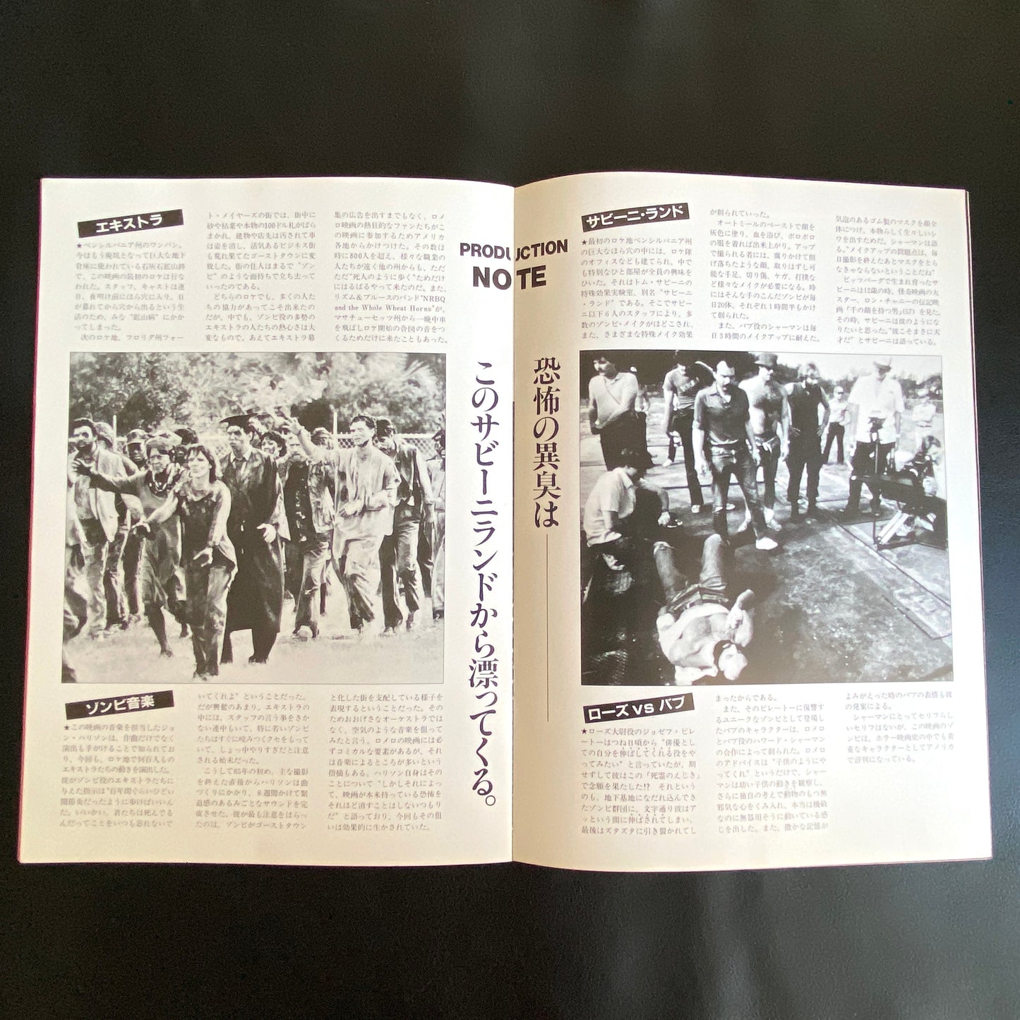 Day of the Dead movie pamphlet japanese version