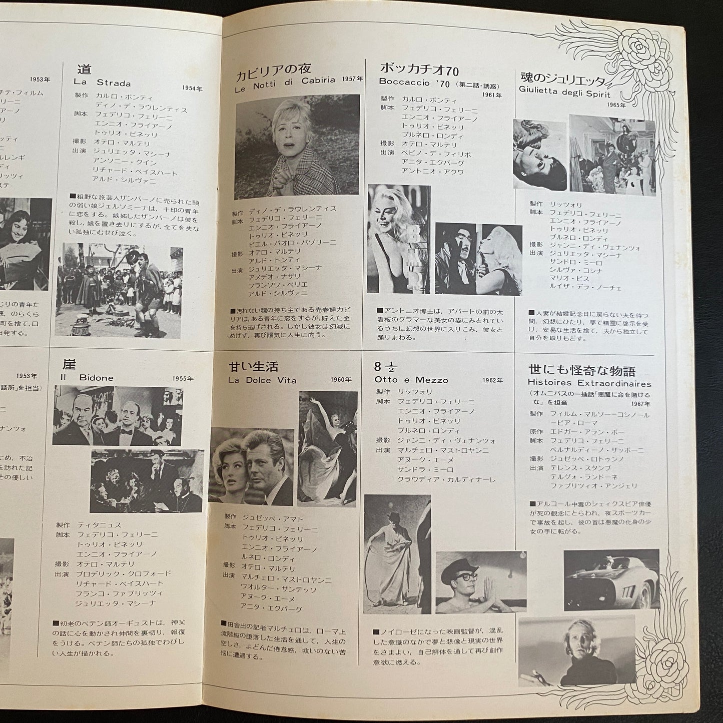 Satyricon movie brochure Japanese version