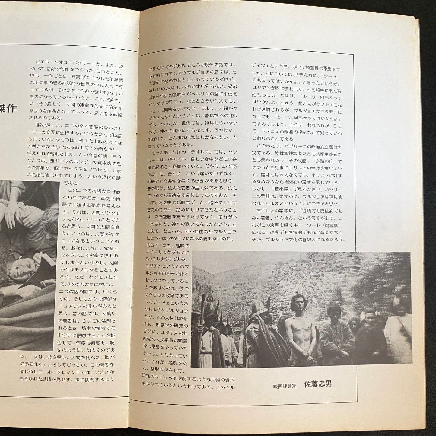 Porcile movie brochure japanese version