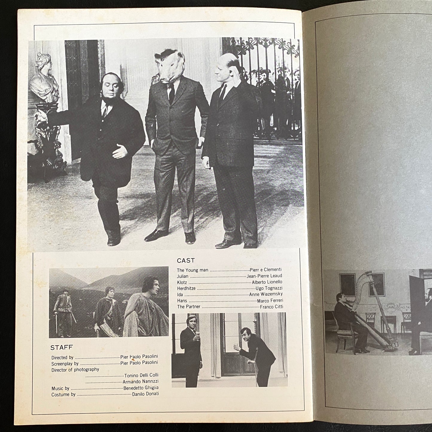 Porcile movie brochure japanese version