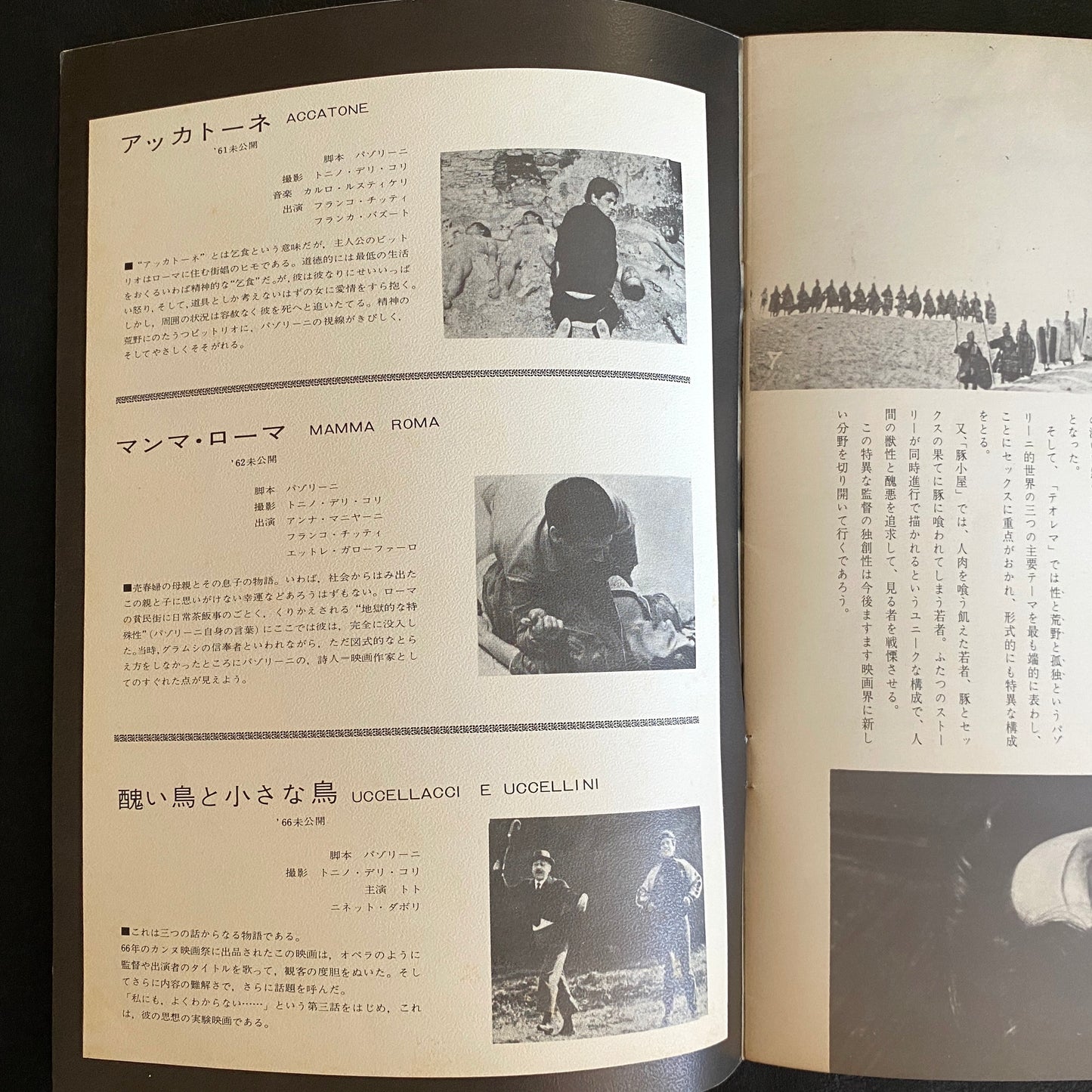 Pier Paolo Pasolini Director's Works Japanese Version