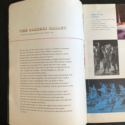 THE BOLSHOI BALLET FILM PROGRAM BOOKLET Paul CZINNER CLASSICAL Opera Interest