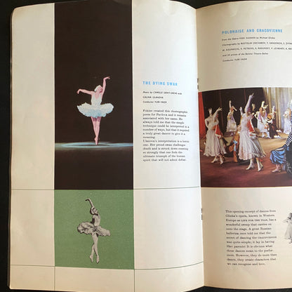 THE BOLSHOI BALLET FILM PROGRAM BOOKLET Paul CZINNER CLASSICAL Opera Interest