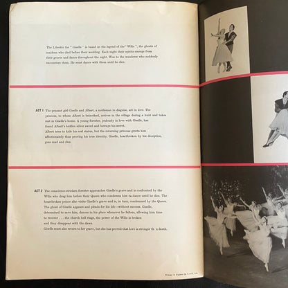 THE BOLSHOI BALLET FILM PROGRAM BOOKLET Paul CZINNER CLASSICAL Opera Interest