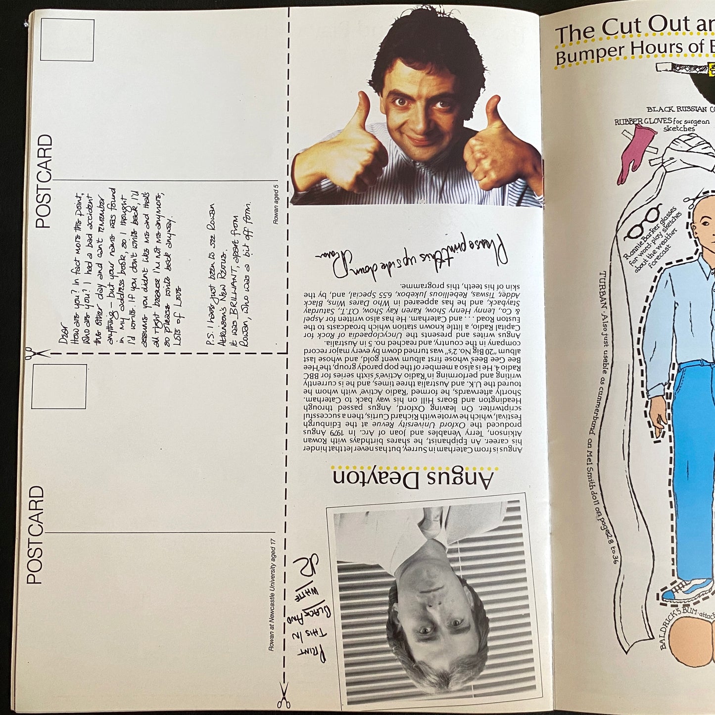 Rowan Atkinson, The New Revue, Tour Programme