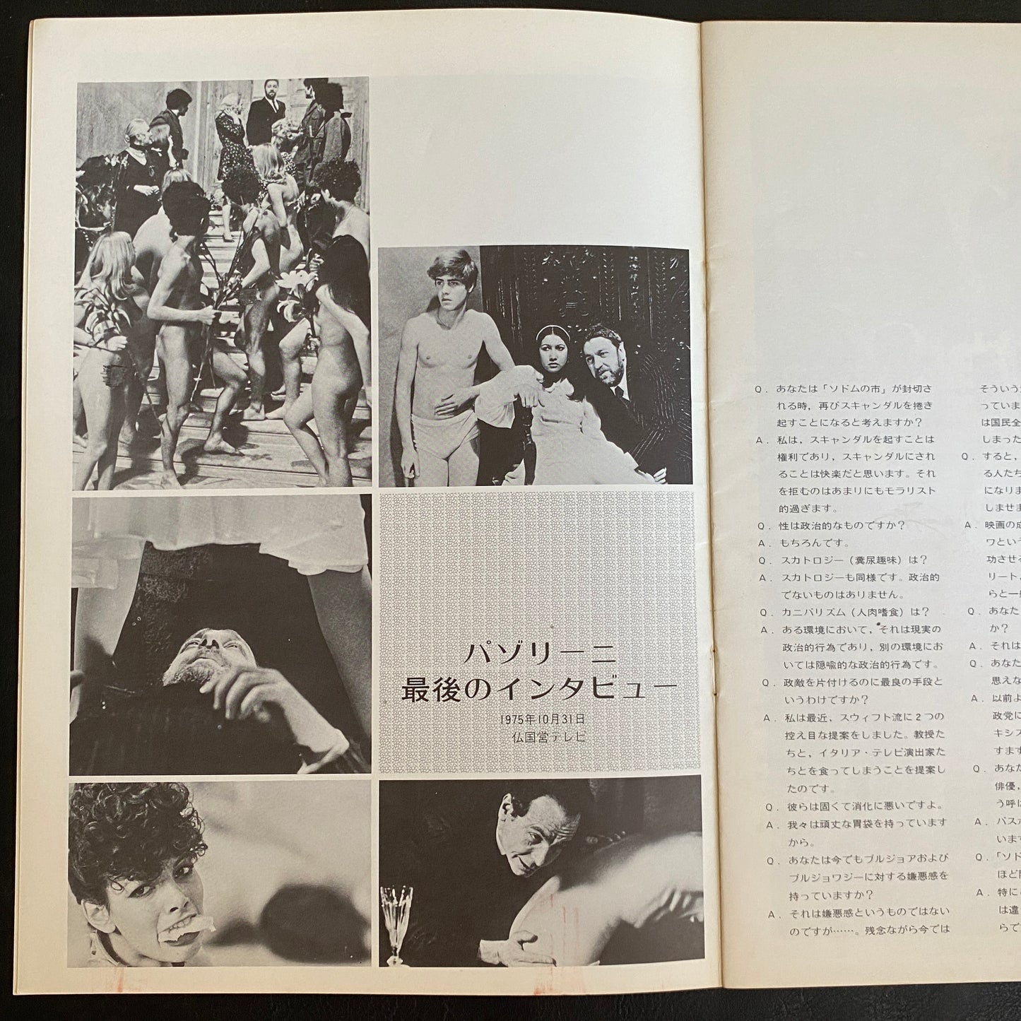 120 Days of Sodom Japanese Brochure