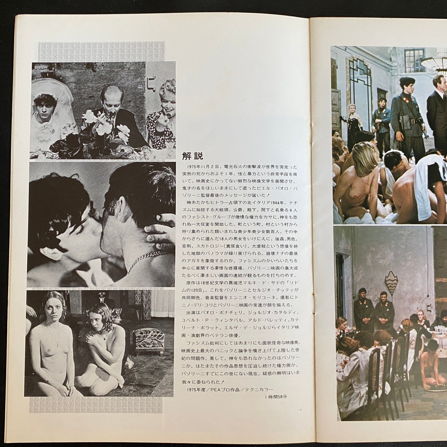 120 Days of Sodom Japanese Brochure