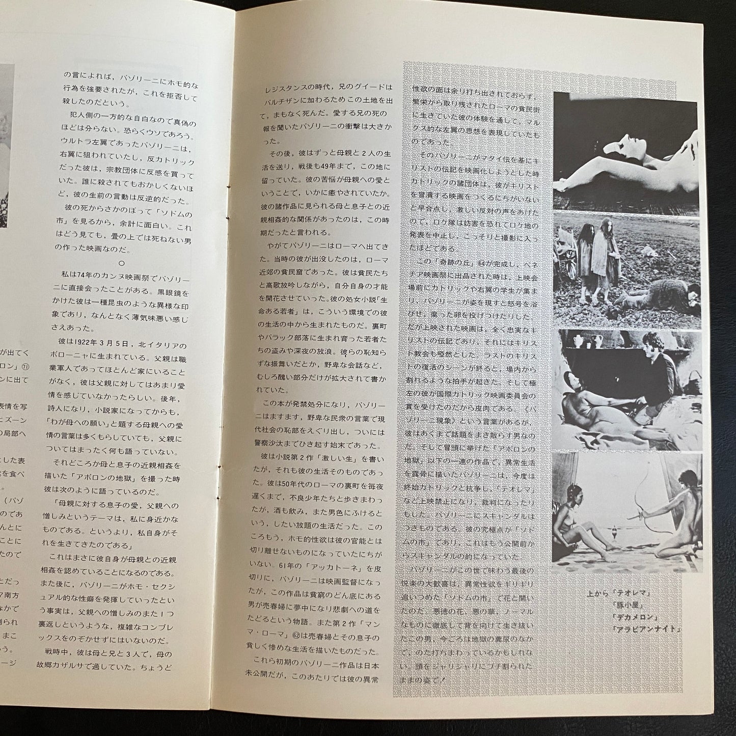 120 Days of Sodom Japanese Brochure