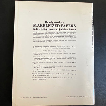Ready-to-Use Marbleized Papers