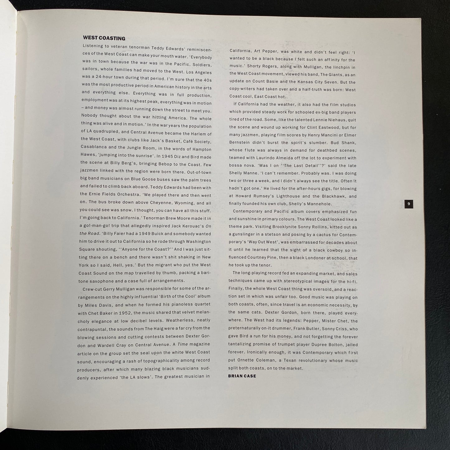 California Cool west coast jazz of the 50s & 60s the album cover art