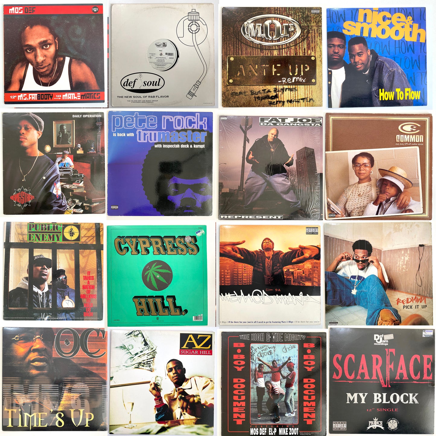 HIPHOP 12-inch and LP Records - JOB LOT - 60 Records Set - VG Condition