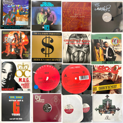 HIPHOP 12-inch and LP Records - JOB LOT - 60 Records Set - VG Condition